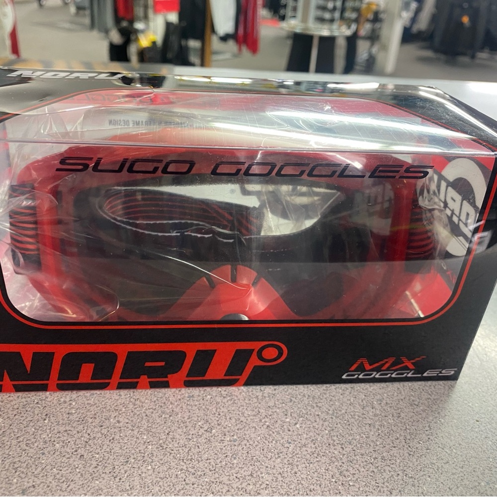 NORU Sugo Red MX Goggles